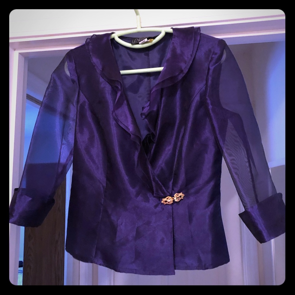 Purple evening top by Alex